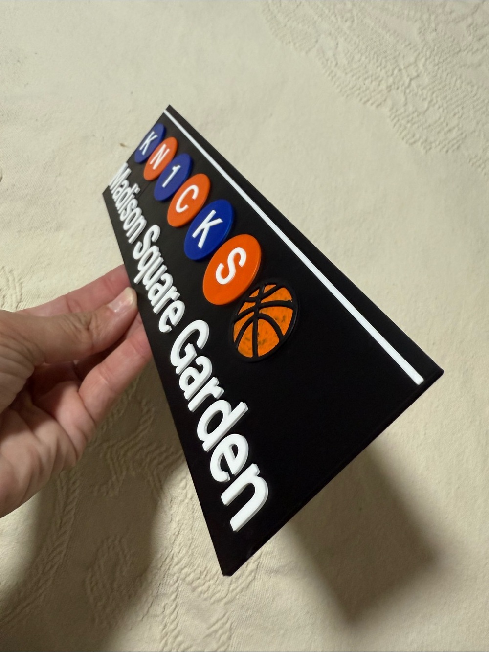 Madison Square Garden Station Sign New York Knicks Basketball Fan Gift - Picture 3 of 5